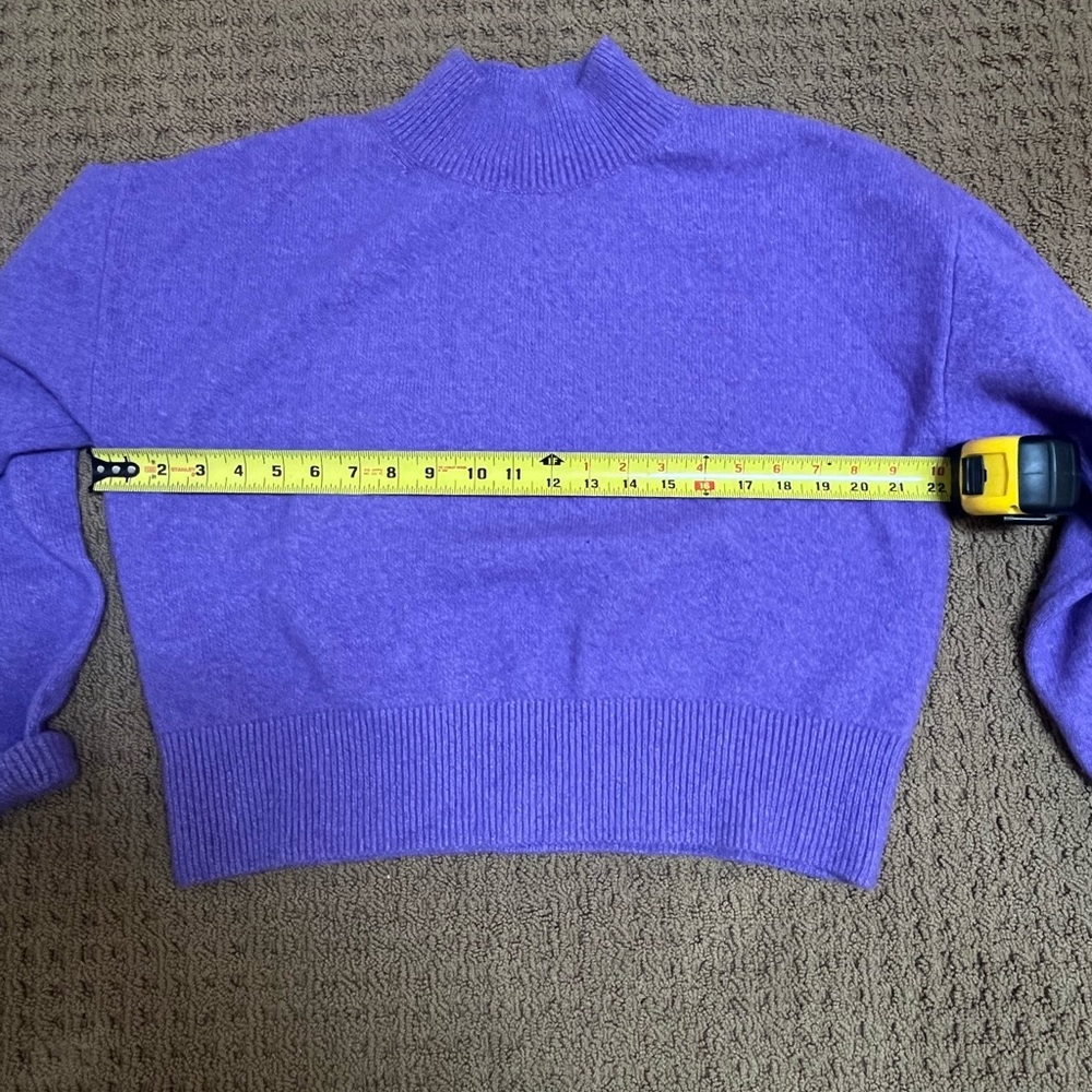 And Other Stories Purple Mockneck Sweater - Size Small - Picture 4 of 6